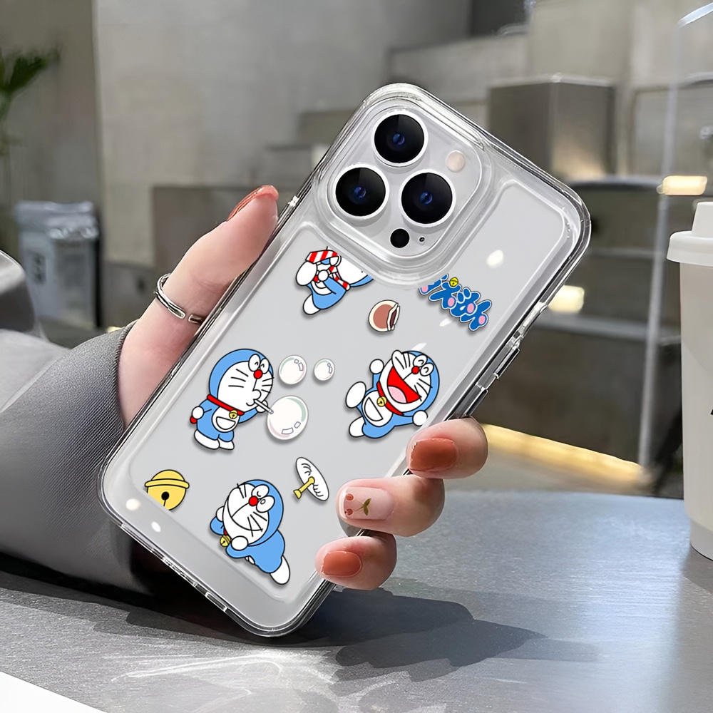 Ốp Điện Thoại Trong Suốt Họa Tiết Hoạt Hình Doremon Cho iphone 14 Plus 11 13promax 12 7Plus X XS Max 7 8 SE 2020