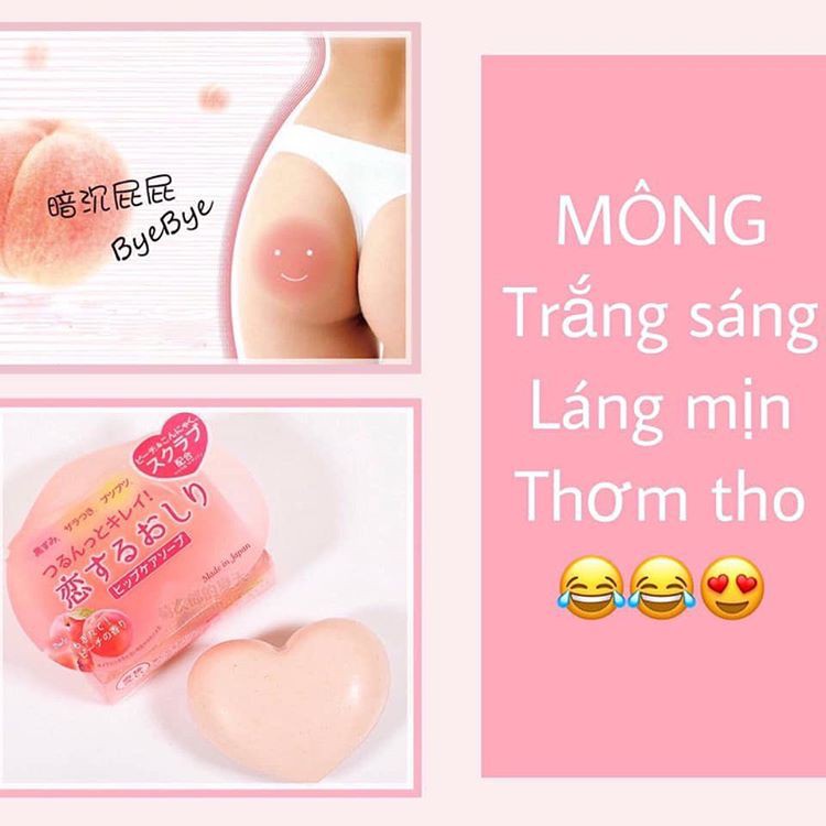 Xà phòng ngừa thâm mông và làm sạch cơ thể Pelican Hip Care Scrub Soap 80g