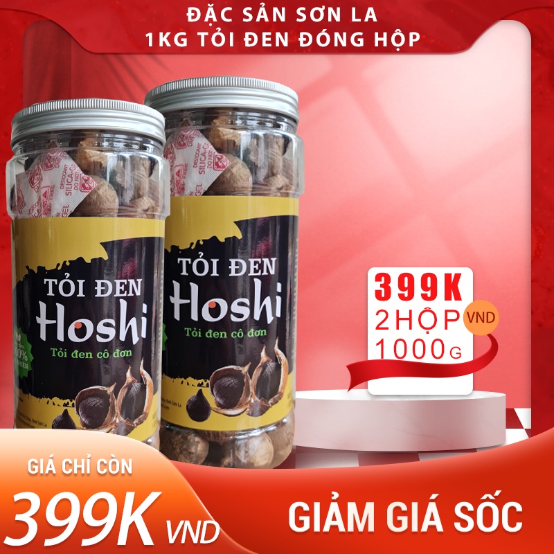 [Combo 2 hộp] Tỏi đen cô đơn, lên men tự nhiên đóng hộp 500g VIP - Tốt cho sức khỏe, giảm mỡ máu, huyết áp, tiêu hóa tốt