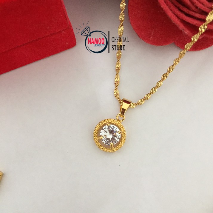 Dây Chuyền, Vòng Cổ Nữ Mạ Vàng V242 V243 V244 NaMoo Jewelry