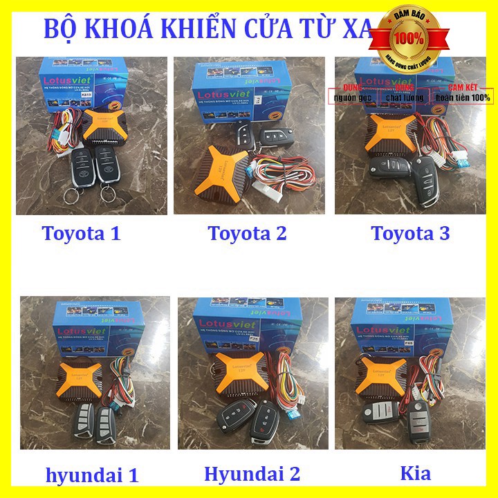 Sản phẩm  Bộ điều khiển mở cửa xe ô tô từ xa cao cấp Lotusviet dùng chung cho các loại xe mẫu TOYOTA 2 - Và Các Dòng Xe