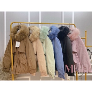 Áo khoác parka lót lông nữ/Áo parka nữ