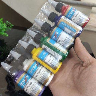Combo 7 màu mực tập xăm Intenze 30ml...