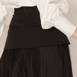 Váy tà đắp phối lưới GUMAC VA938
