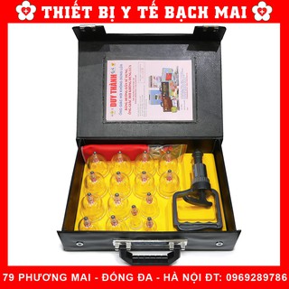 Bộ 15 Ly Giác Hơi Không Dùng Lửa Duy Thành [valy Đen - Bảo Hành 12 Tháng]