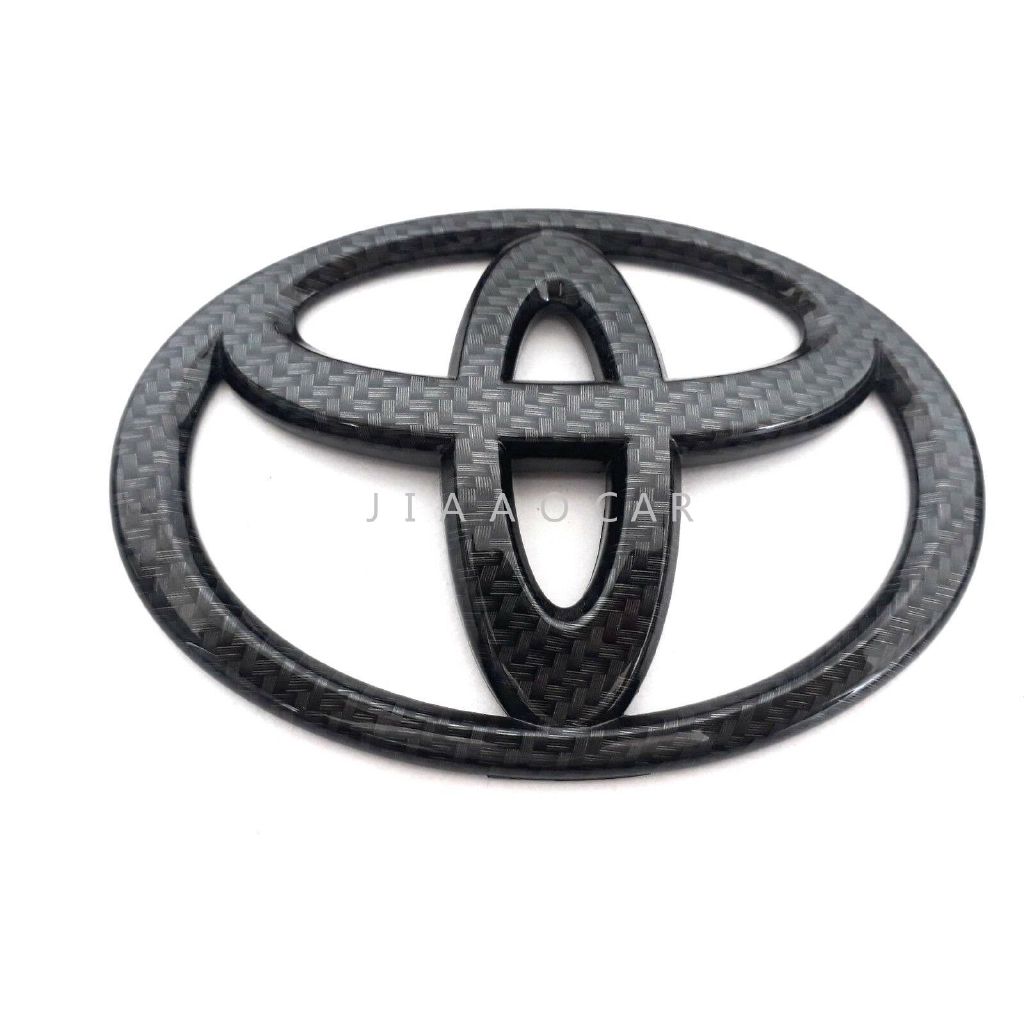 Logo màu đen CARBON FIBER TOYOTA 14 cm CHO ALTIS VIOS YARIS CAMRY FORTUNER 03-14