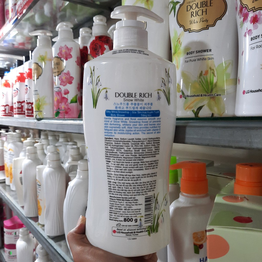 Sữa tắm DOUBLE RICH SNOW WHITE 800g | BigBuy360 - bigbuy360.vn