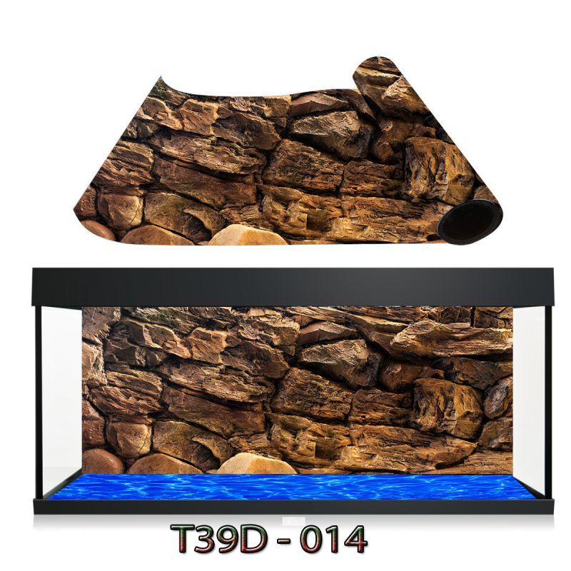 Tranh 3D dán bể cá cảnh , siêu đẹp siêu nét , tích hợp keo sẵn trên bề mặt tranh , nhận in kích thước theo yêu cầu