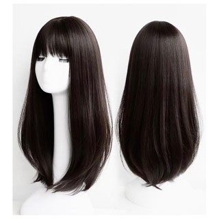 Tóc Giả Nguyên Đầu Cụp Đuôi Dáng Dài Thướt Tha Nhẹ Nhàng Chất Sợi Tơ Hàn Quốc