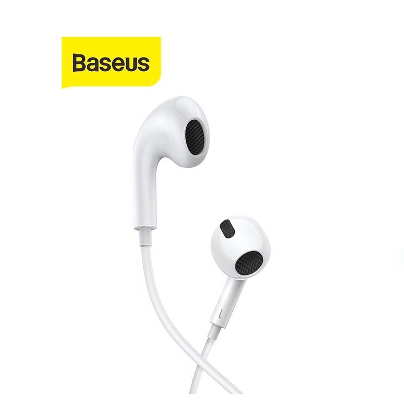 Tai nghe nhét tai Baseus Encok H17 jack 3.5mm tích hợp micro chất liệu ABS siêu bền dài 1.1M