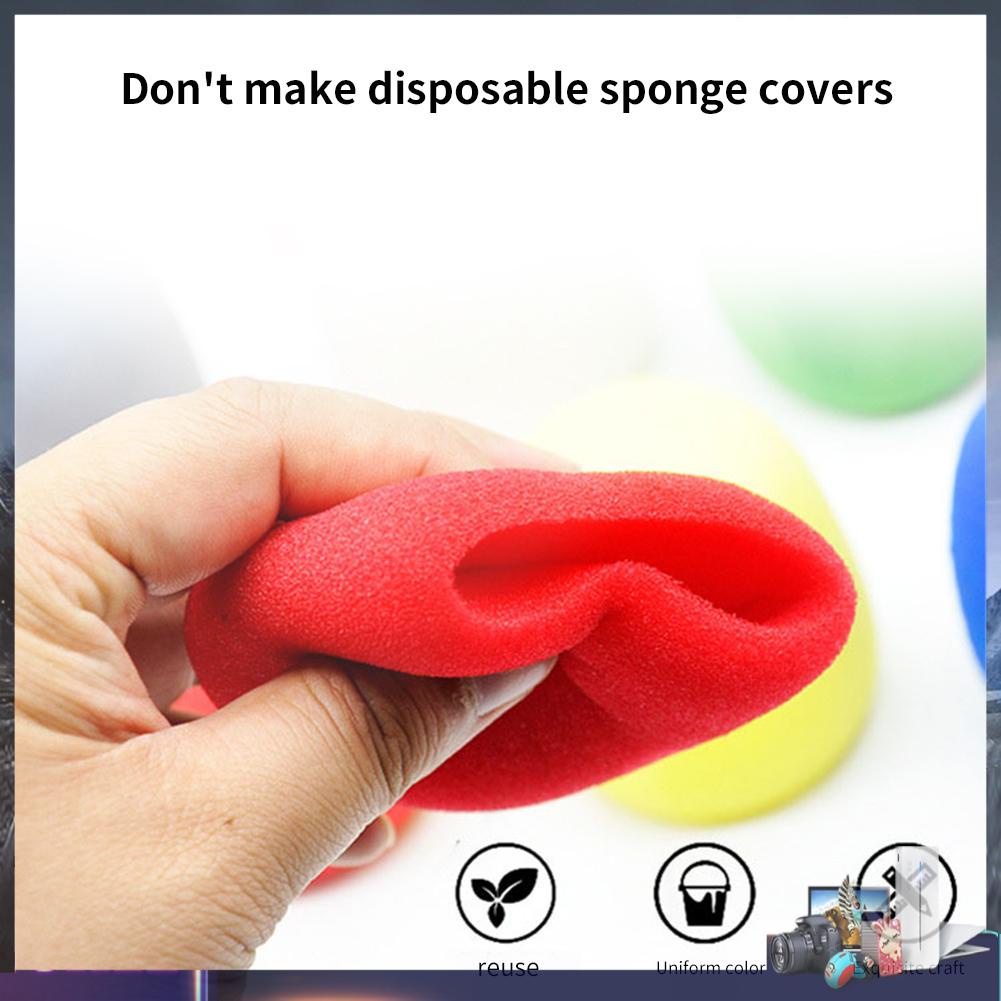 Set 10 vỏ xốp bọc đầu micro chắn gió chuyên nghiệp