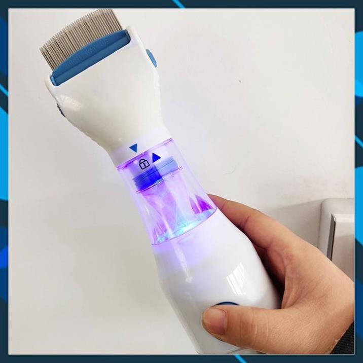 Lược Máy Chải Chấy Thông Minh Hút Chấy Bằng Từ Tính Thân Thiên Với Người Dùng Tặng Kèm 3 Túi Đựng
