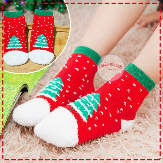 Tất Noel cao cổ cho bé họa tiết xinh xắn giữ ấm cho mùa đông - Vớ cao cổ trẻ em dễ thương 01114 - 01115 - 01116