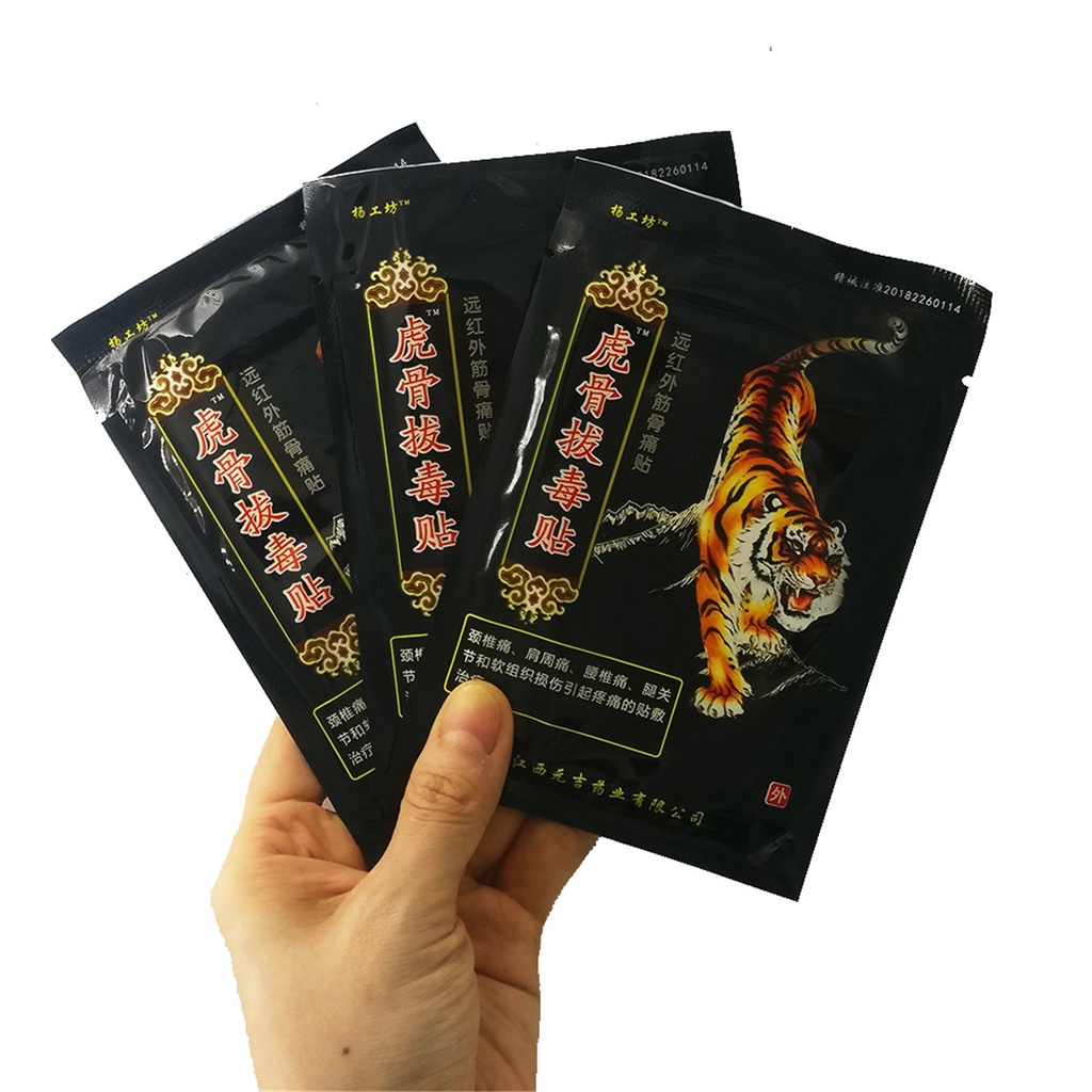 8PCS Tiger Balm Các loại thảo mộc y tế của Trung Quốc Thạch cao chữa đau khớp cổ sau Chữa bệnh đầu gối Thuốc chữa bệnh viêm khớp GT0046