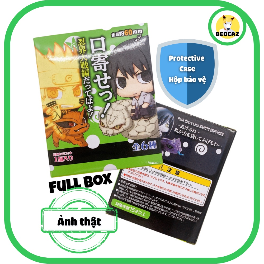 [Full Box Tặng Hộp Bảo Vệ] Combo Mô Hình chibi Naruto Sasuke Kakashi Madara Orochimaru Hashirama