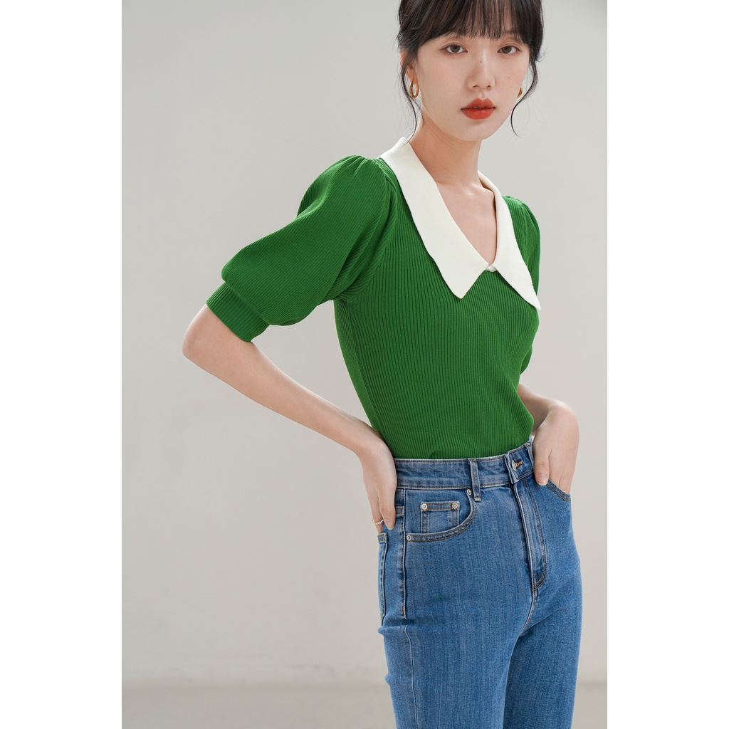 Áo Polo Dệt Kim Đa Năng Thời Trang Mùa Xuân Mới Dành Cho Nữ