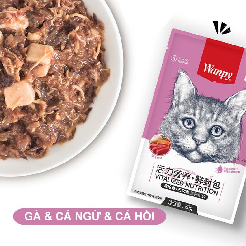 Pate wanpy 80g cho mèo