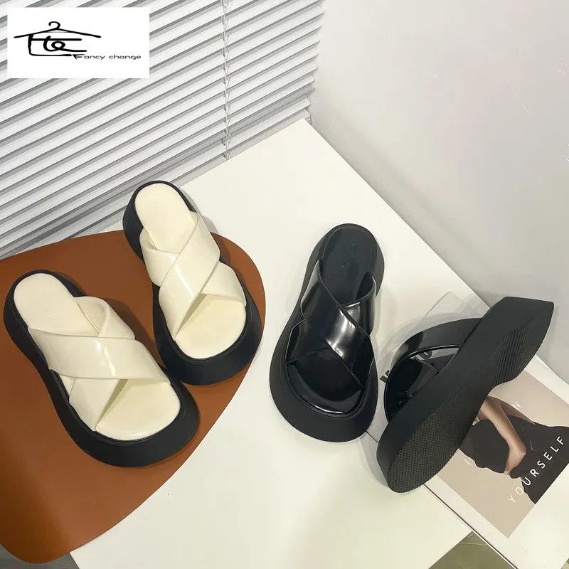 Dép Sandal Đế Dày Thời Trang Mùa Hè Phong Cách Mới~2022