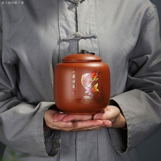 Hũ Đựng Trà Bằng Gốm Sứ Cỡ Lớn Có Nắp Đậy Tiện Dụng