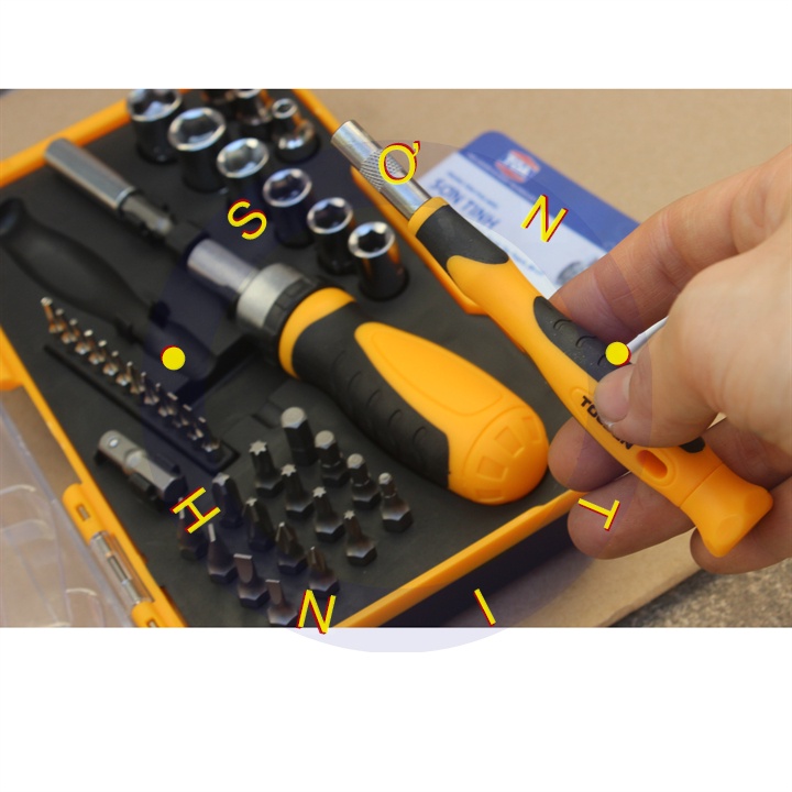 Bộ tô vít đa năng 42 món 20041 42pcs bits &amp; sockets set