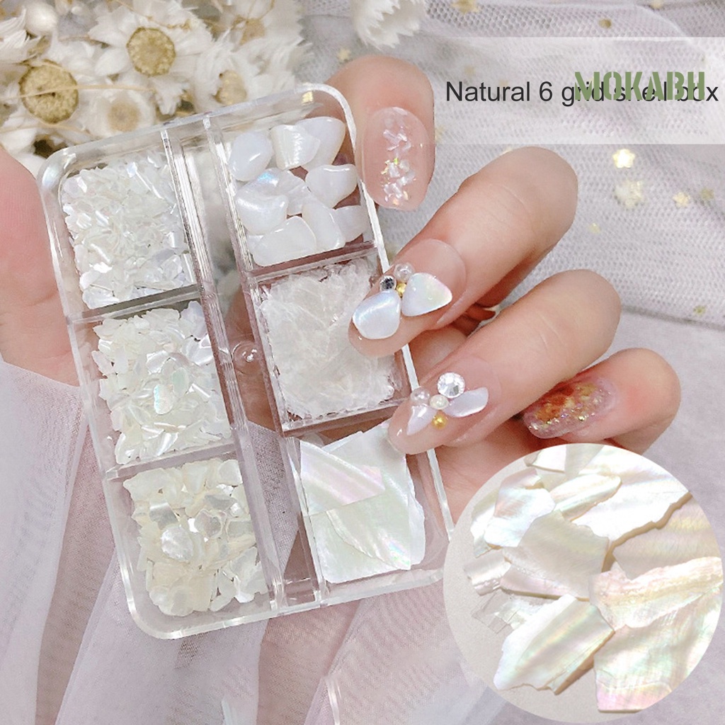 1 Hộp Vỏ Sò 3D Trang Trí Móng Tay Nghệ Thuật