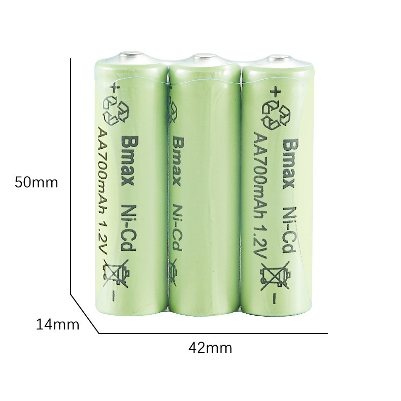 Pin tiểu AA sạc lại NiCd AA 700mAh - dành cho đồ chơi, đồng hồ, chuột máy tính và các thiết bị gia đình