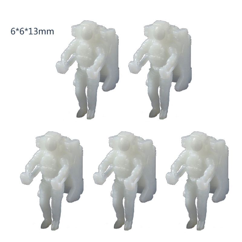 Set 5 Mô Hình Phi Hành Gia Mini Bằng Nhựa Resin Sáng Tạo DIY