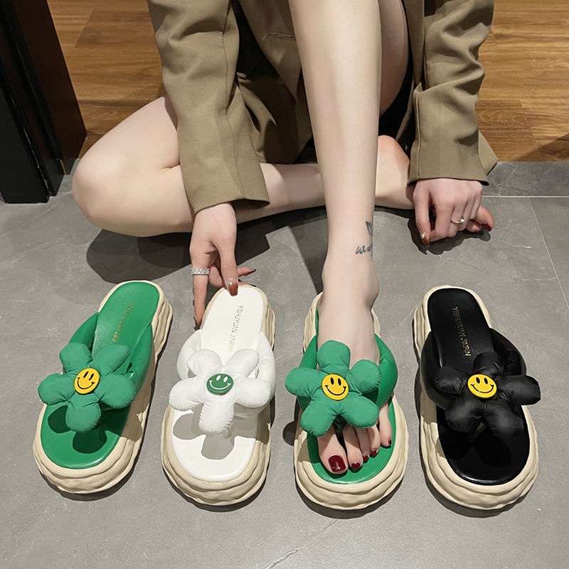 Dép Sandal Đế Mềm Dày Họa Tiết Hoa Thời Trang Mùa Hè Dành Cho Nữ 2022