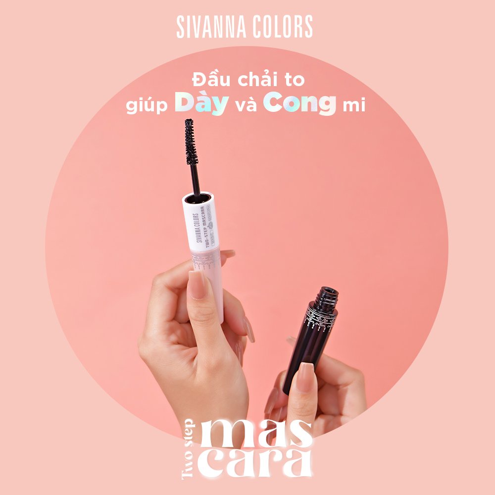 Chuốt mi Sivanna colors two-step mascara (HF891) - Black