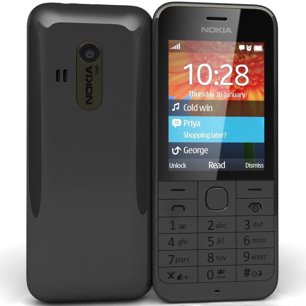 [Siêu rẻ] Điện thoại nokia chính hãng 220 2 sim 2 sóng-Bảo hành 12 tháng