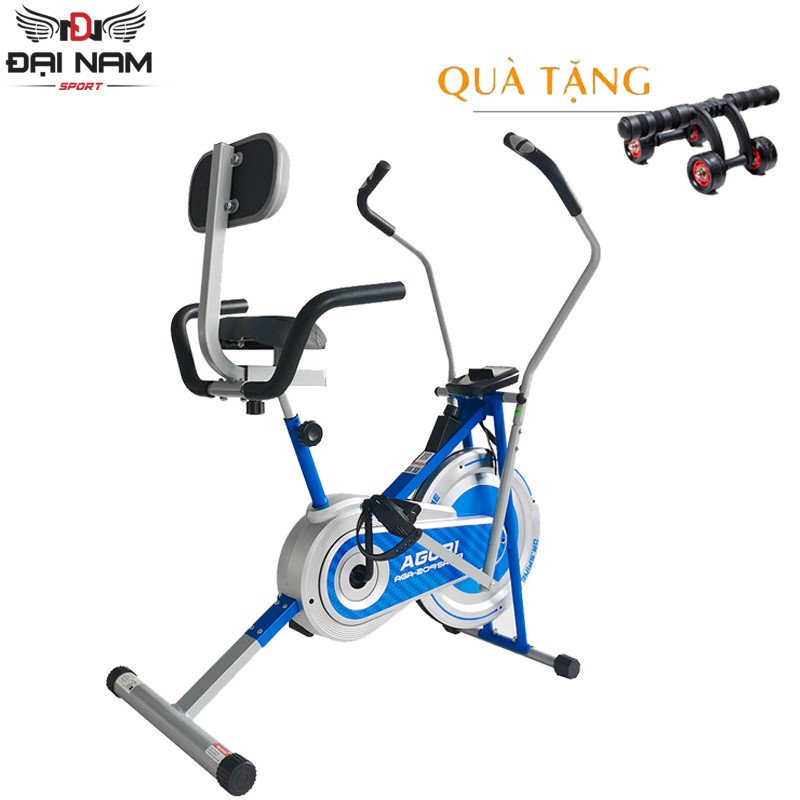 Xe Đạp Tập Đa Năng Liên Hoàn Aga-209V2Có Ghế Tựa Lưng Đại Nam Sport + Tặng Kèm Con Lăn Tập Bụng