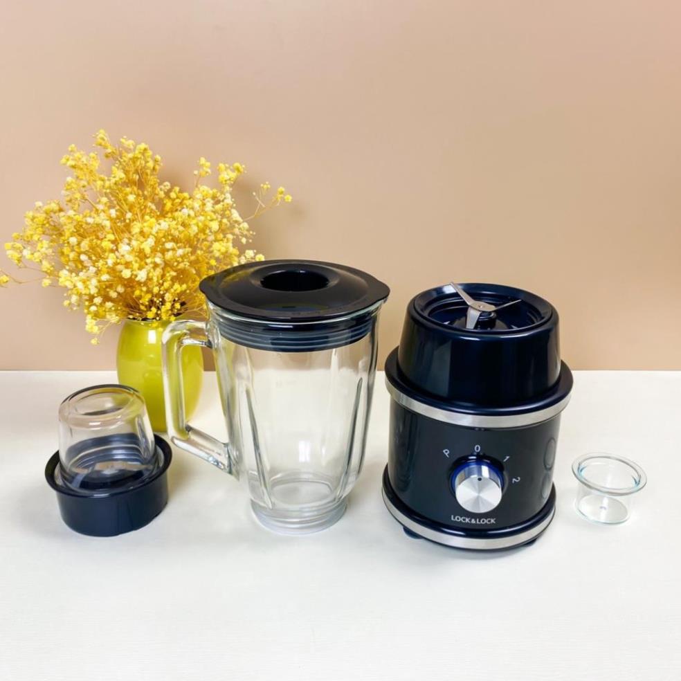 MÁY XAY SINH TỐ LOCK&LOCK EJM376BLK CỐI THỦY TINH DUNG TÍCH 1.5L 600W BẢO HÀNH 12 THÁNG CHÍNH HÃNG