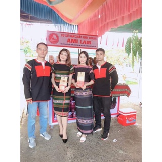 [1KG] - Cà phê Mix 3 Robusta + Arabica + Culi bột rang xay nguyên chất Ê Đê -AMICAFE