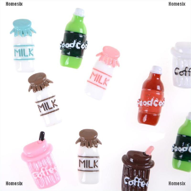 [HoMSI] 10pcs Flat back resin simulation food coffee drink cup 16*27mm SUU