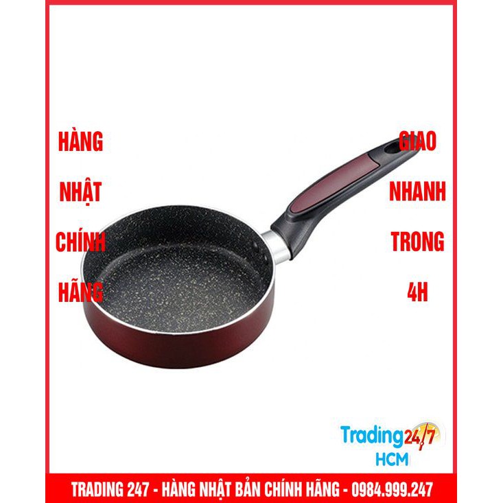 [Giao hàng HCM - 4h ] Set 2 nồi chảo 16cm kèm nắp đậy dùng được bếp từ KONBINI - NỘI ĐỊA NHẬT BẢN