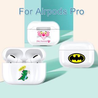 Vỏ bọc hộp sạc tai nghe bluetooth airpods pro nhựa cứng PC trong suốt họa tiết hoạt hình