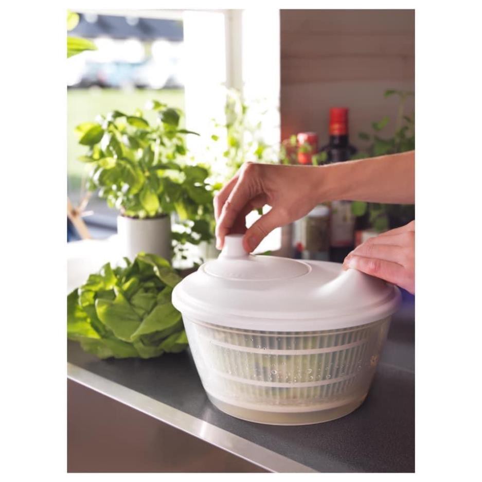 Rổ quay rau sống salad IKEA TOKIG Thụy Điển Chính Hãng 14x23cm Ik48