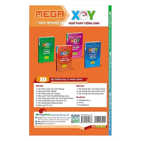 Sách - Mega XOY Học Nhanh Ngữ Pháp Tiếng Anh (Sổ Tay Nhỏ Gọn)