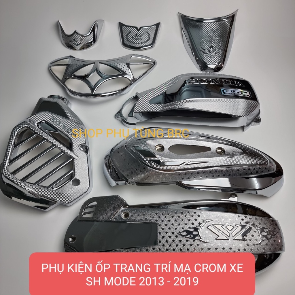 Phụ kiện ốp trang trí mạ CROM xe SH MODE 2013 - 2019