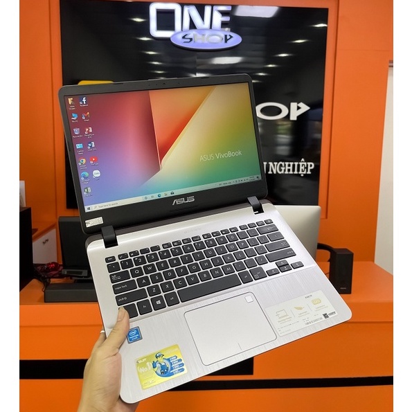 Laptop Asus VivoBook X407MA Ram 8Gb/ SSD 256Gb/ Màn hình IPS tràn viền/ Vân tay nhận dạng.