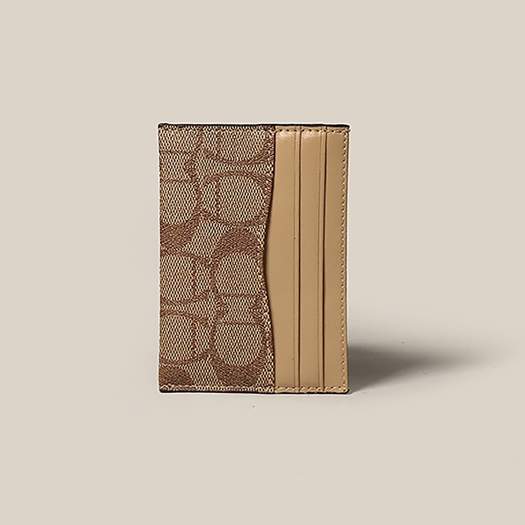 Ví đựng thẻ Card Holder Coach Monogram Da PU