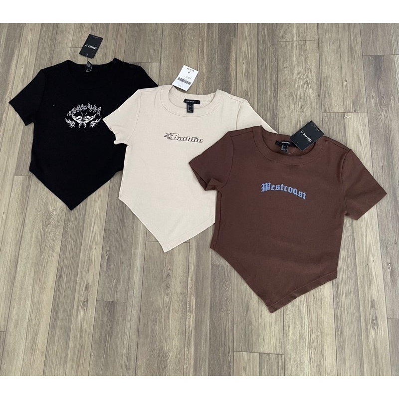 Áo Croptop Vạt Nhọn - Thun Tăm Co Giãn Cực Tốt