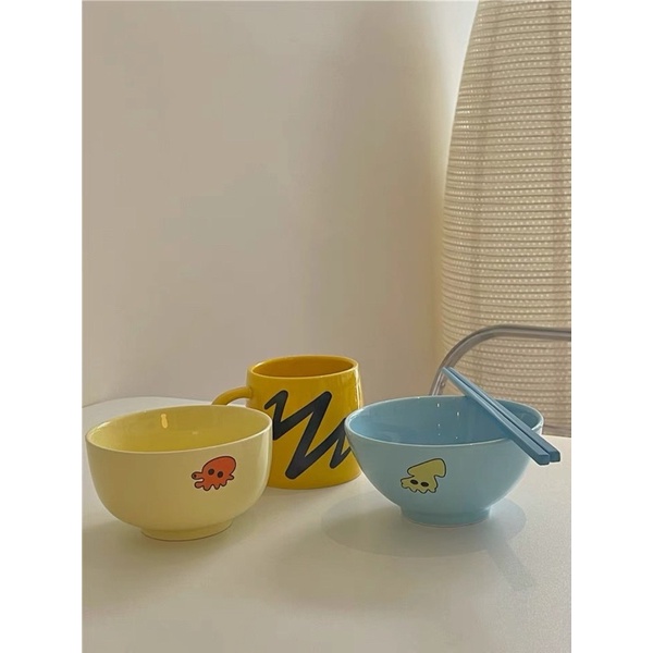 Set bộ ăn gốm sứ cậu bé Shin phong cách Nhật
