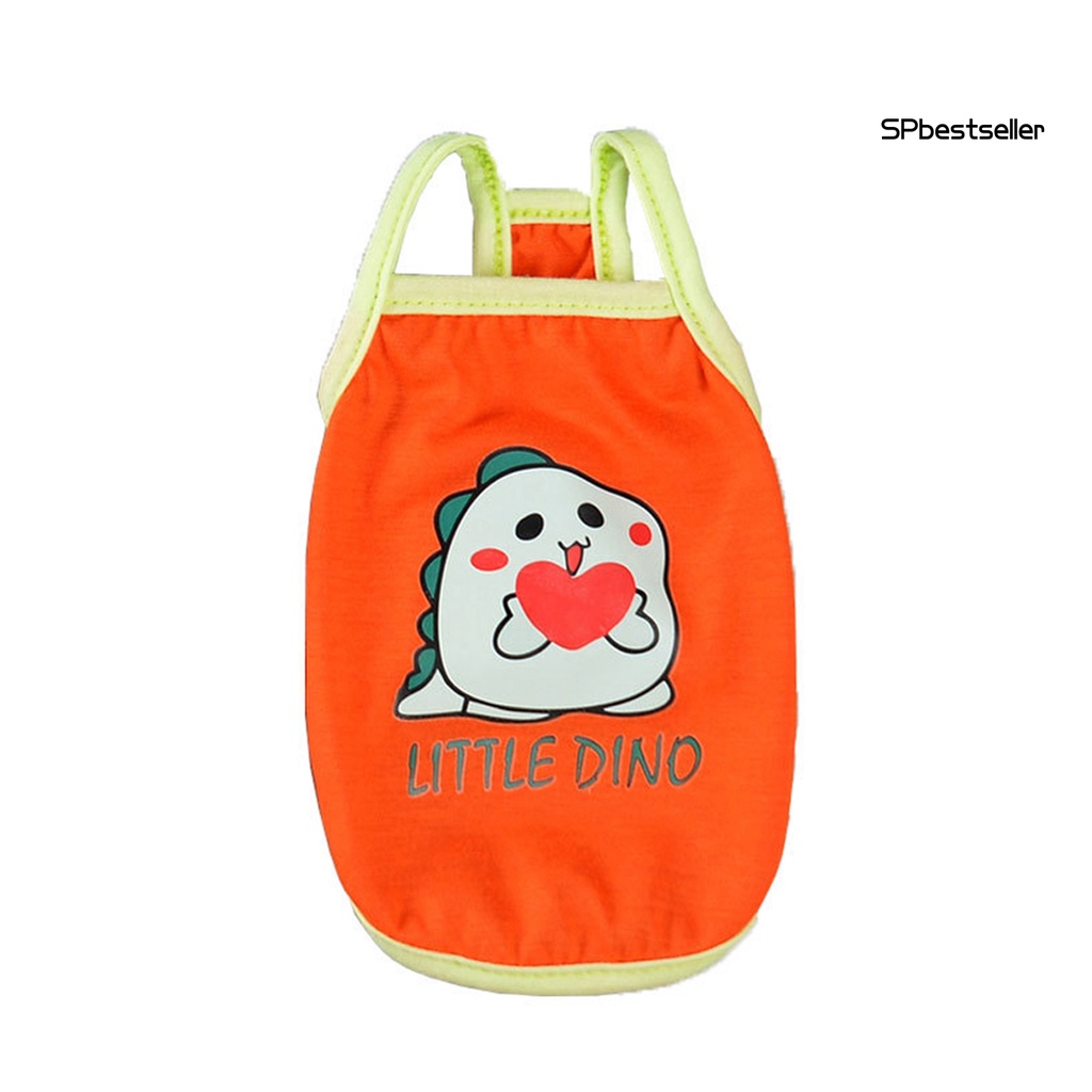 Áo Hai Dây Cotton In Họa Tiết Hoạt Hình Thời Trang Mùa Hè Cho Thú Cưng