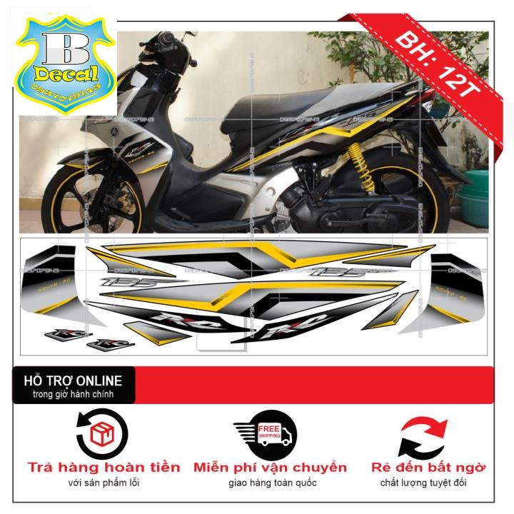 Tem NOUVO 4 LX RC 2009 XÁM ĐEN VÀNG