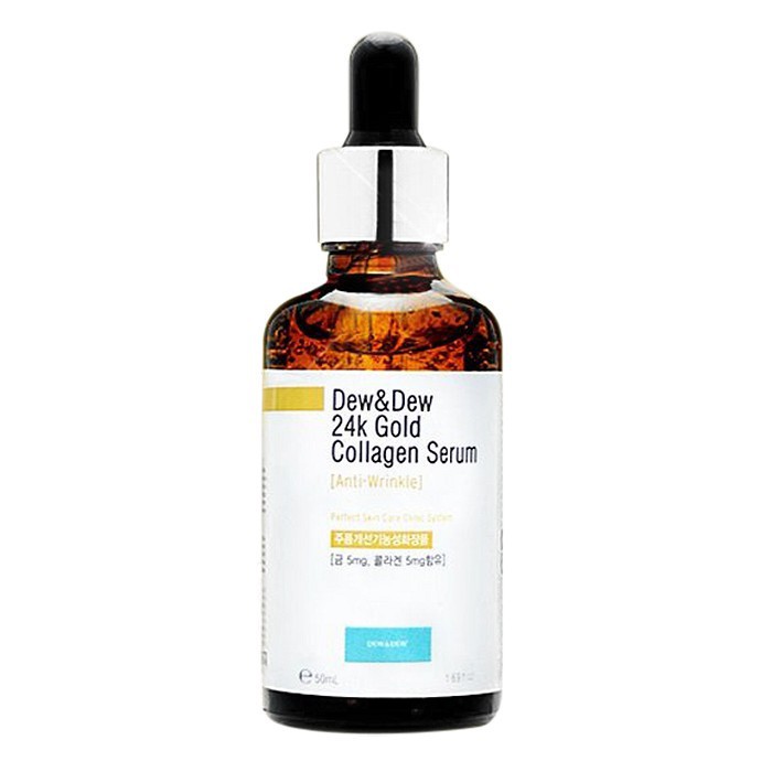 Serum Dew&Dew 24K Gold Collagen Anti Wrinkle 50ml xóa mờ nếp nhăn