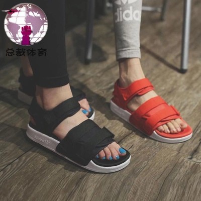 Giày sandal Adidas chính hãng 100% màu đen / đỏ / xanh dương / trắng tùy chọn cá tính