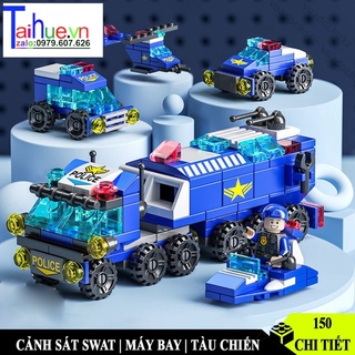 Đồ chơi lắp ráp cảnh sát / cứu hỏa / máy bay / tàu chiến 24 -150 chi tiết