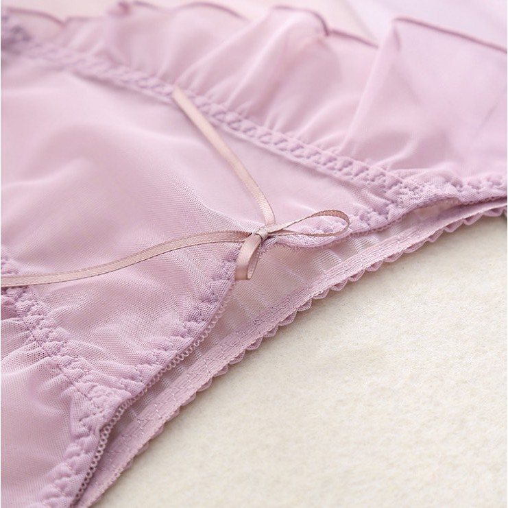 Quần Lót Ren Nữ bèo xuyên thấu đính nơ nhỏ siêu quyến rũ mã 0346 | BigBuy360 - bigbuy360.vn