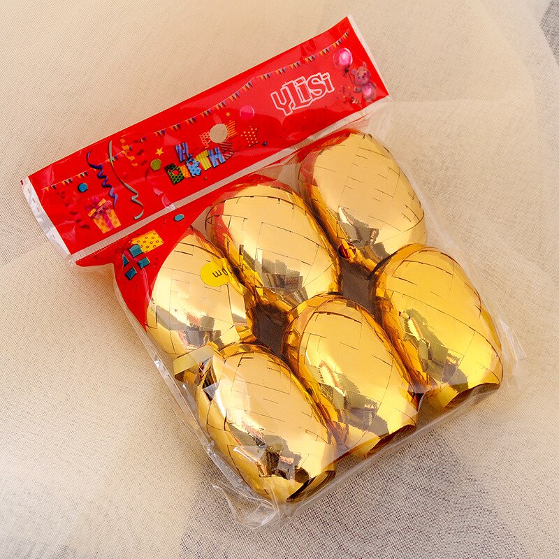 Set 6 Cuộn Dây Ruy Băng Trang Trí Bong Bóng